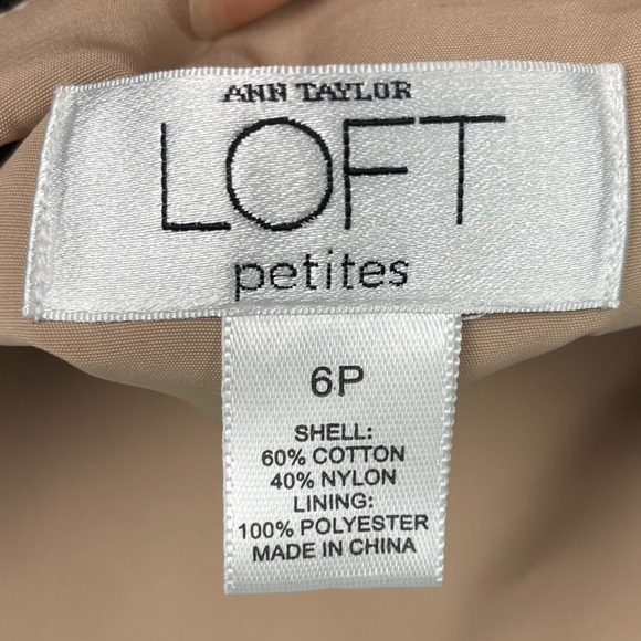 Ann Taylor Loft Black Nude Lace Overlay Strapless A-Line Retro Dress - Picture 8 of 8